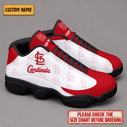 LIMITED EDITION - NEW CUSTOMIZED NFL24 SLC ST. LOUIS CARDINALS AIR JORDAN 13 LOW TOP SNEAKER
