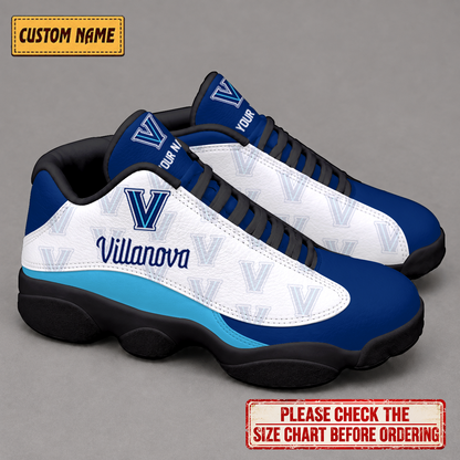 EXCLUSIVE EDITION - NEW CUSTOMIZED NCAA MAM24 VIW VILLANOVA WILDCATS AIR JORDAN 13 LOW TOP SNEAKER