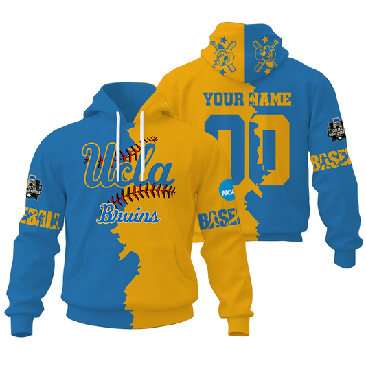 LIMITED EDITION - NEW CUSTOMIZED NCAA CWS24 UCB UCLA BRUINS UNISEX HOODIE & ZIP HOODIE