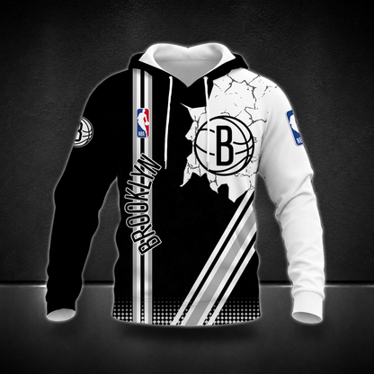 FINAL SALE - NEW CUSTOMIZED NBA25 BNE BROOKLYN NETS T-SHIRT, POLO SHIRT, ZIP POLO SHIRT, SWEATSHIRT, HOODIE & ZIP HOODIE