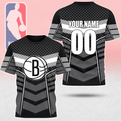 FINAL SALE - NEW CUSTOMIZED NBA25 BNE BROOKLYN NETS T-SHIRT, POLO SHIRT, ZIP POLO SHIRT, SWEATSHIRT, HOODIE & ZIP HOODIE
