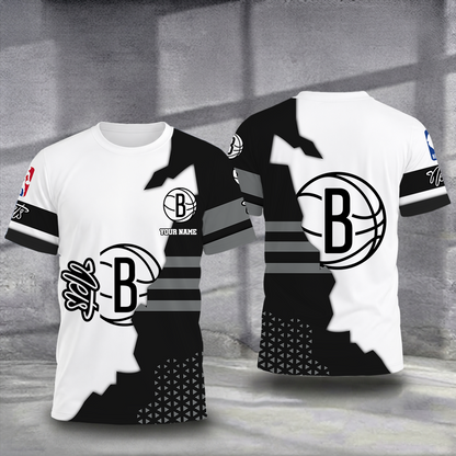 FINAL SALE - NEW CUSTOMIZED NBA25 BNE BROOKLYN NETS T-SHIRT, POLO SHIRT, ZIP POLO SHIRT, SWEATSHIRT, HOODIE & ZIP HOODIE