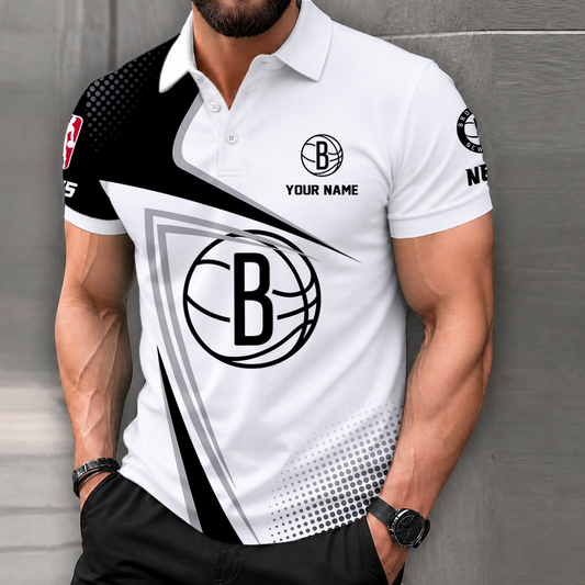 FINAL SALE - NEW CUSTOMIZED NBA25 BNE BROOKLYN NETS T-SHIRT, POLO SHIRT, ZIP POLO SHIRT, SWEATSHIRT, HOODIE & ZIP HOODIE