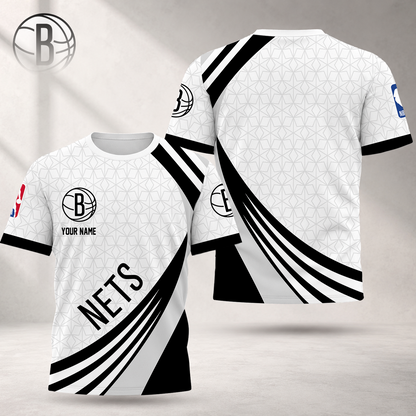 FINAL SALE - NEW CUSTOMIZED NBA25 BNE BROOKLYN NETS T-SHIRT, POLO SHIRT, ZIP POLO SHIRT, SWEATSHIRT, HOODIE & ZIP HOODIE