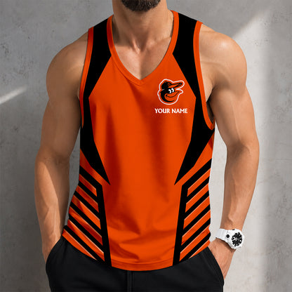 ELITE EDITION - NEW CUSTOMIZED MLB25 BALTIMORE ORIOLES UNISEX TANK TOP