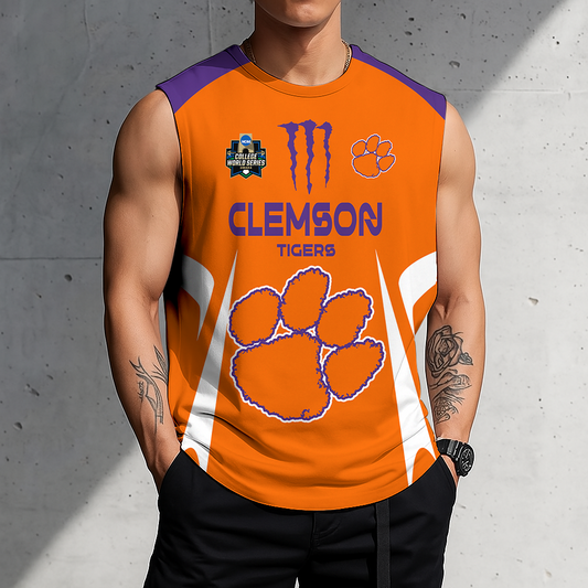 ACTIVE OFFER - NEW CUSTOMIZED | NCAA CWS25 CST CS TIGERS MEN'S GYM SHIRT