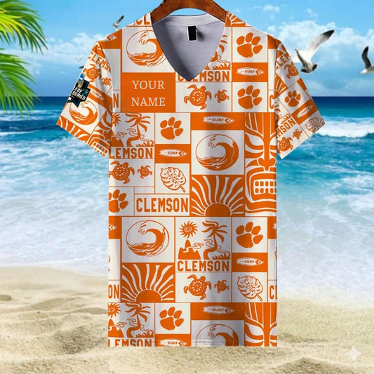 LIMITED EDITION - NEW CUSTOMIZED NCAA CWS25 CST CS TIGERS V-NECK FEMALE SHIRT
