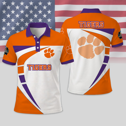 SPECIAL EDITION - NEW CUSTOMIZED NCAA CWS25 CST CLEMSON TIGERS T-SHIRT, POLO SHIRT, ZIP POLO SHIRT, SWEATSHIRT, HOODIE & ZIP HOODIE