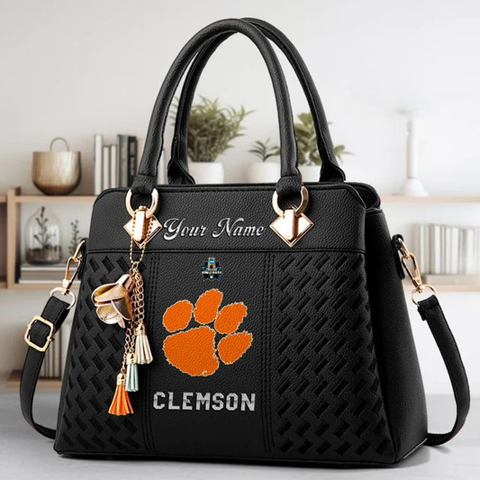 VIRAL EDITON - NEW CUSTOMIZED NCAA CWS25 CST CS TIGERS ZIP HANDBAG MULTICOLOR