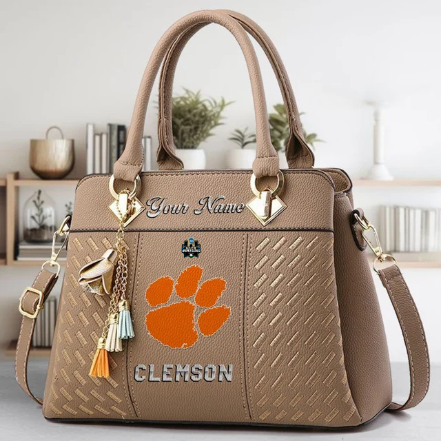 VIRAL EDITON - NEW CUSTOMIZED NCAA CWS25 CST CS TIGERS ZIP HANDBAG MULTICOLOR