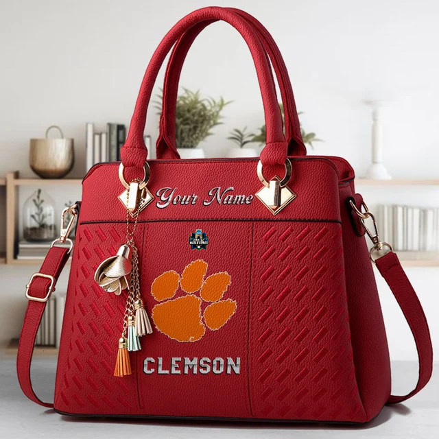 VIRAL EDITON - NEW CUSTOMIZED NCAA CWS25 CST CS TIGERS ZIP HANDBAG MULTICOLOR