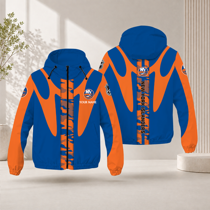 LIMITED EDITION - NEW CUSTOMIZED NHL25 NYI NEW YORK ISLANDERS WINDBREAKER JACKET