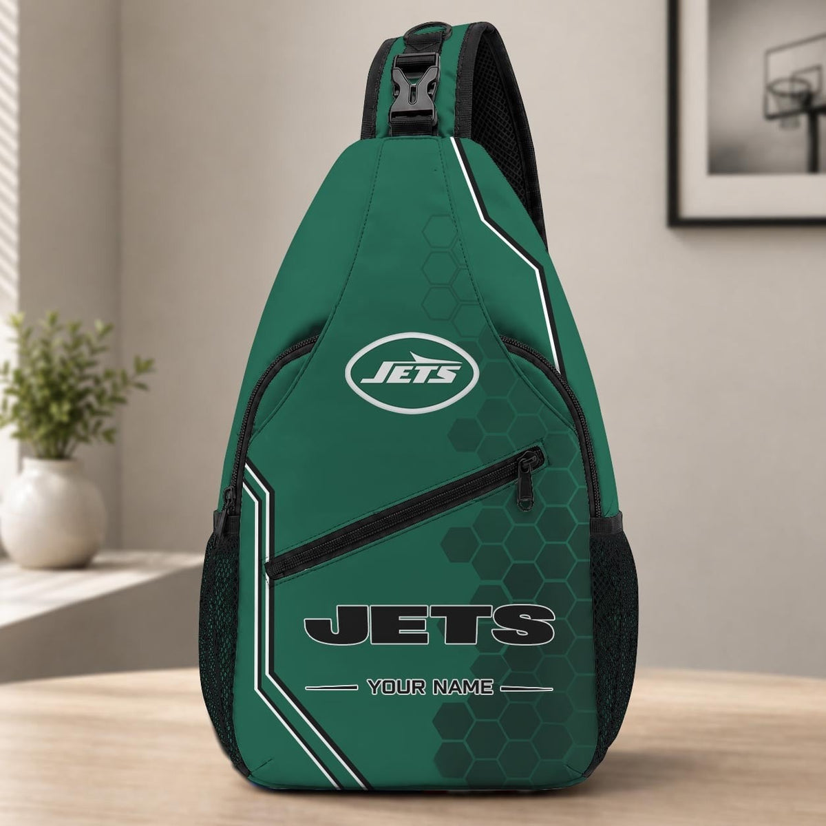 ELITE EDITION - NEW CUSTOMIZED NFL25 NYJ NEW YORK JETS SLING BAG