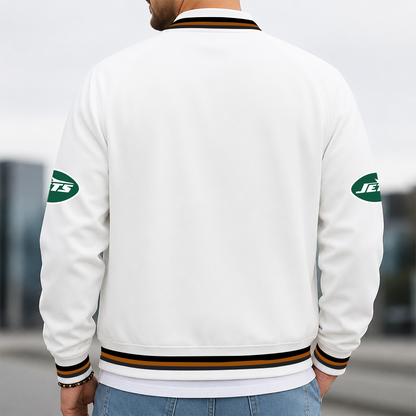 [SPECIAL OFFER] NEW CUSTOMIZED NFL25 NYJ NEW YORK JETS MEN'S CASUAL JACKET
