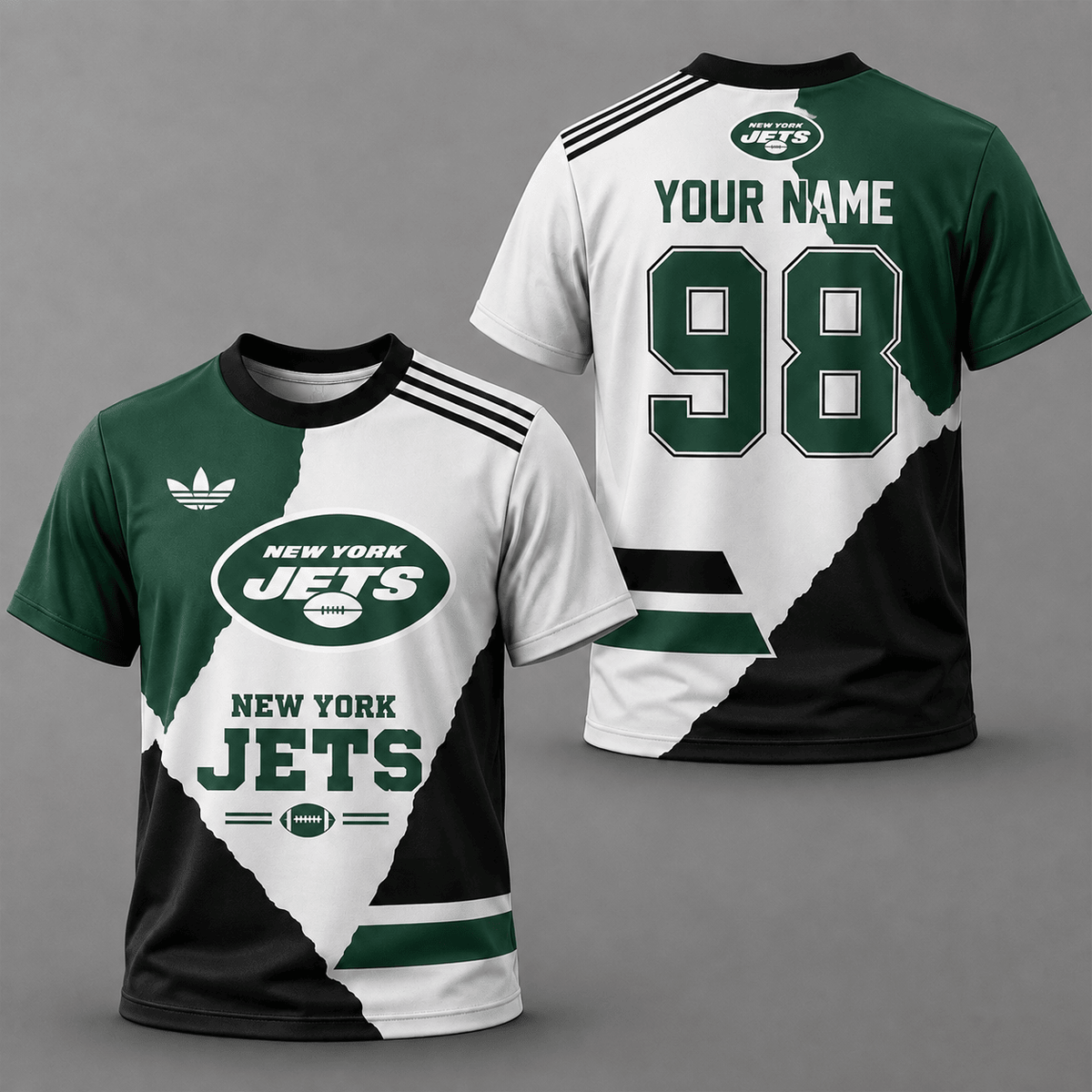 ELITE EDITION - NEW CUSTOMIZED NFL25 NYJ NEW YORK JETS T-SHIRTS, POLO SHIRT & ZIP POLO SHIRT