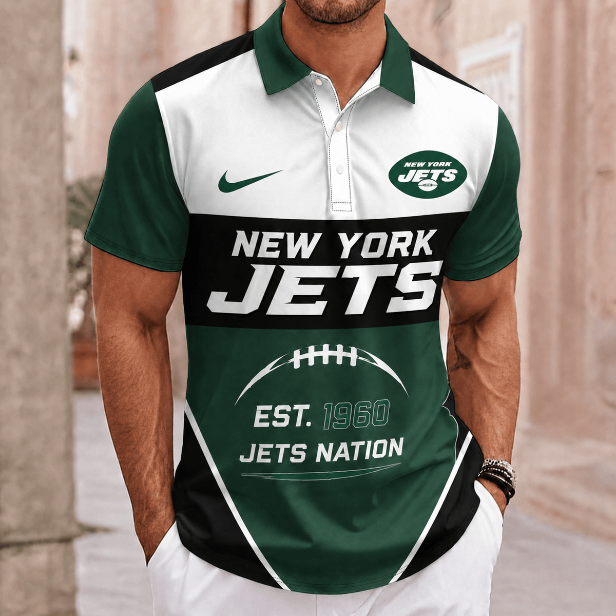 ELITE EDITION - NEW CUSTOMIZED NFL25 NYJ NEW YORK JETS POLO SHIRT, ZIP POLO SHIRT & T-SHIRTS