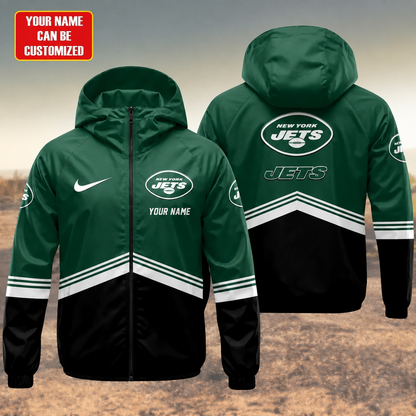 LIMITED EDITION - NEW CUSTOMIZED NFL25 NYJ NEW YORK JETS UNISEX WINDBREAKER JACKET