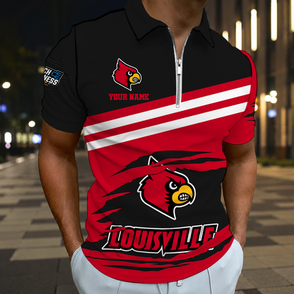 EXCLUSIVE EDITION - NEW CUSTOMIZED NCAA MAM25 ULC LOUISVILLE CARDINALS T-SHIRT, POLO SHIRT, ZIP POLO SHIRT, SWEATSHIRT, HOODIE & ZIP HOODIE