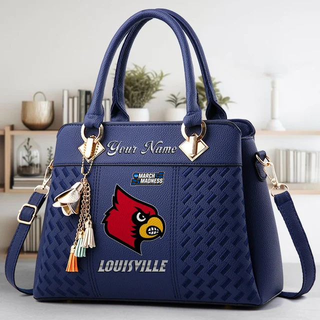VIRAL EDITON - NEW CUSTOMIZED NCAA MAM25 ULC UL CARDINALS ZIP HANDBAG MULTICOLOR