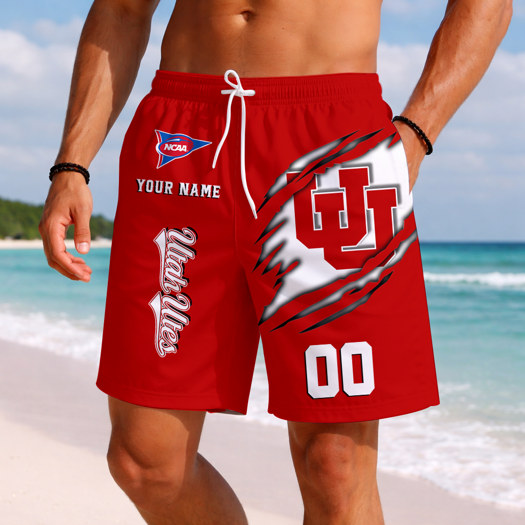 LIMITED DROP - NEW CUSTOMIZED | NCAA FBS25 UTU UT UTES SHORT PANTS