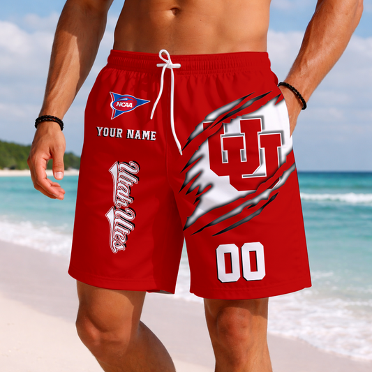 LIMITED DROP - NEW CUSTOMIZED | NCAA FBS25 UTU UT UTES SHORT PANTS