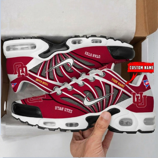 ELITE EDITION - NEW CUSTOMIZED NCAA FBS25 UTU UT UTES UNISEX AIR MAX PLUS SNEAKERS