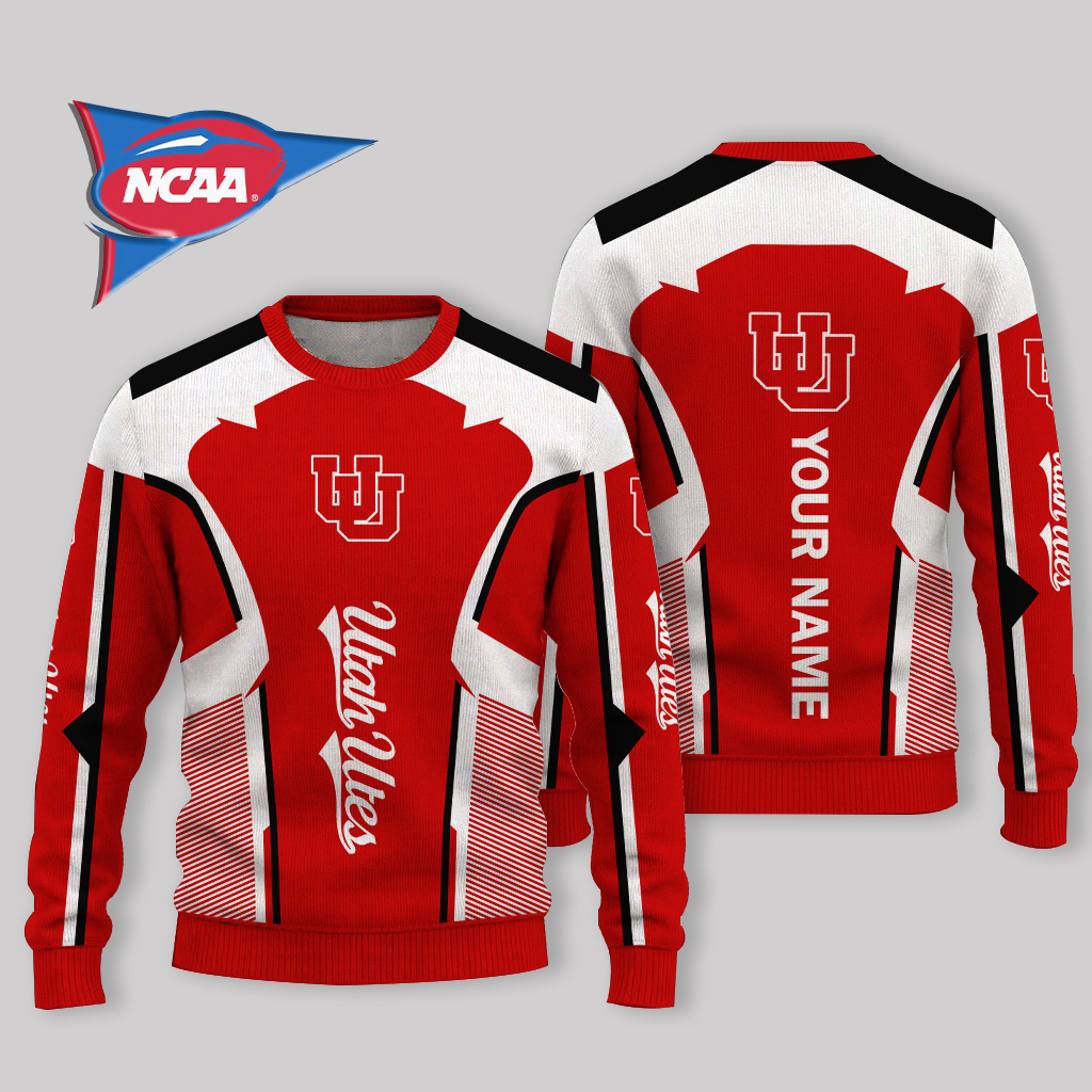 LIMITED EDITION - NEW CUSTOMIZED NCAA FBS25 UTU UTAH UTES UGLY SWEATER