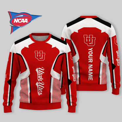 LIMITED EDITION - NEW CUSTOMIZED NCAA FBS25 UTU UTAH UTES UGLY SWEATER