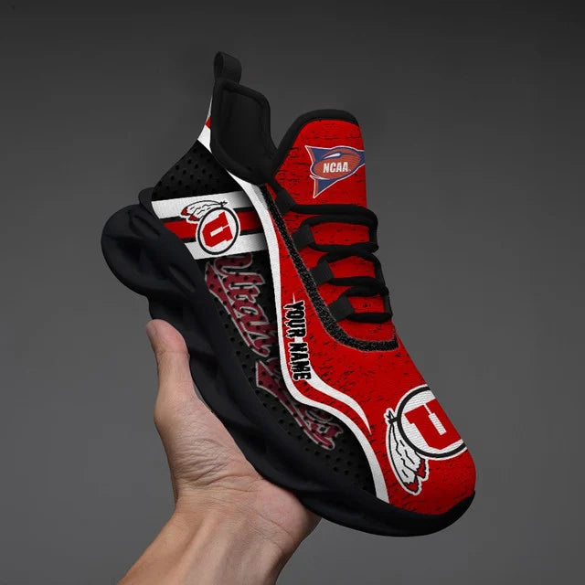 HOT DEAL - NEW CUSTOMIZED NCAA FBS25 UTU UTAH UTES CLUNKY SNEAKERS