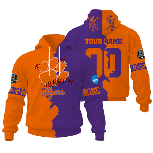 LIMITED EDITION - NEW CUSTOMIZED NCAA CWS25 CST CS TIGERS UNISEX HOODIE & ZIP HOODIE