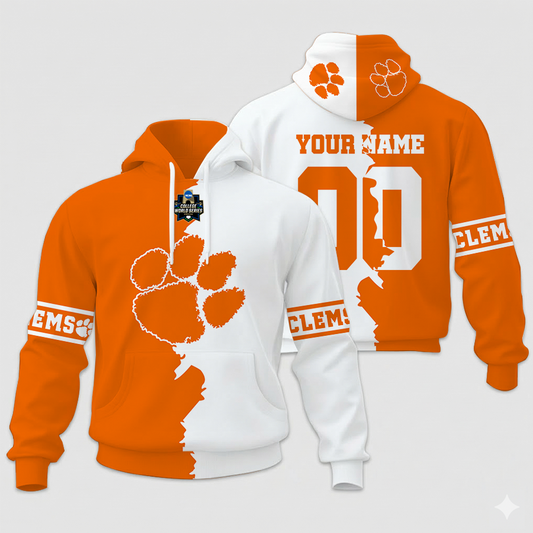 LIMITED EDITION - NEW CUSTOMIZED NCAA CWS25 CST CS TIGERS UNISEX HOODIE & ZIP HOODIE