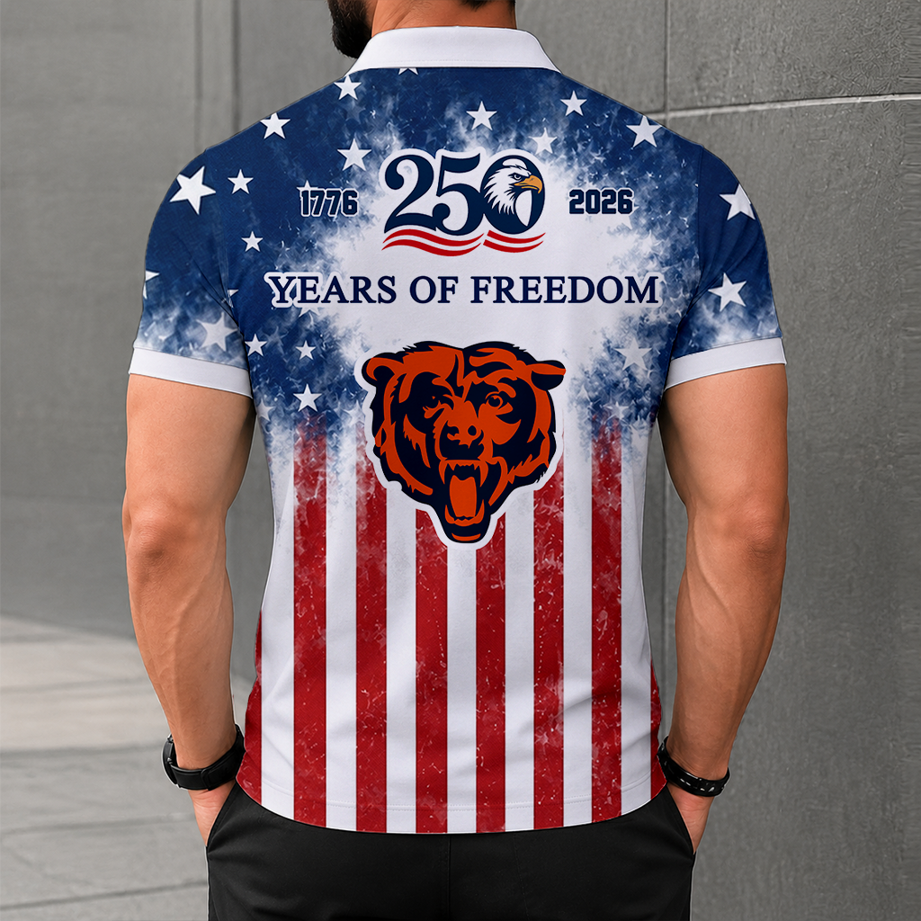 MEGA SALE - NEW CUSTOMIZED NFL26 CCB CHICAGO BEARS POLO SHIRT, ZIP POLO SHIRT & T-SHIRTS
