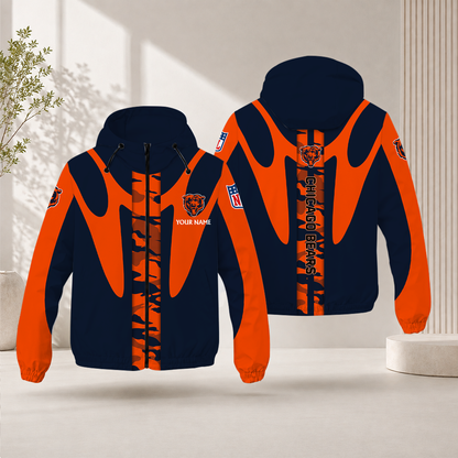 SPECIAL EDITION - NEW CUSTOMIZED NFL26 CCB CHICAGO BEARS WINDBREAKER JACKET