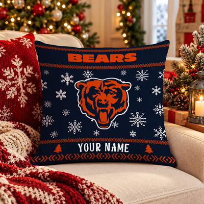 FINAL SALE - NEW PERSONALIZED NFL26 CCB CHICAGO BEARS PILLOW CASE
