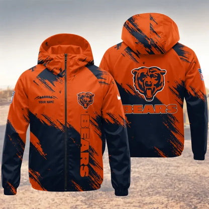 LIMITED EDITION - NEW CUSTOMIZED NFL26 CCB CHICAGO BEARS WINDBREAKER JACKET