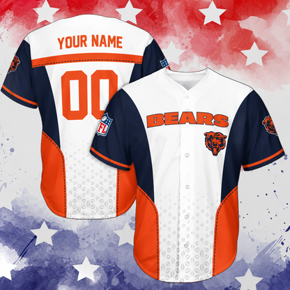 VIRAL EDITION - NEW CUSTOMIZED NFL26 CCB CHICAGO BEARS BASEBALL JERSEY