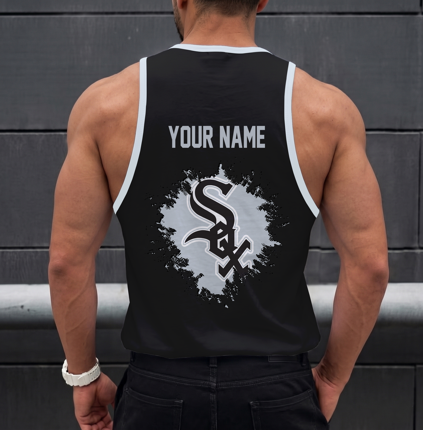 FINAL SALE - NEW CUSTOMIZED MLB26 CHICAGO WHITE SOX UNISEX TANK TOP