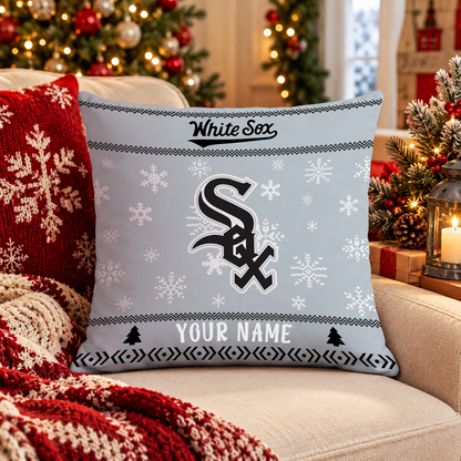 FINAL SALE - NEW PERSONALIZED MLB26 CWS CHICAGO WHITE SOX PILLOW CASE