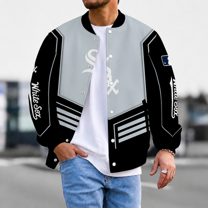 EXCLUSIVE EDITION - NEW CUSTOMIZED MLB26 CWS CHICAGO WHITE SOX VARSITY & BASEBALL JACKET