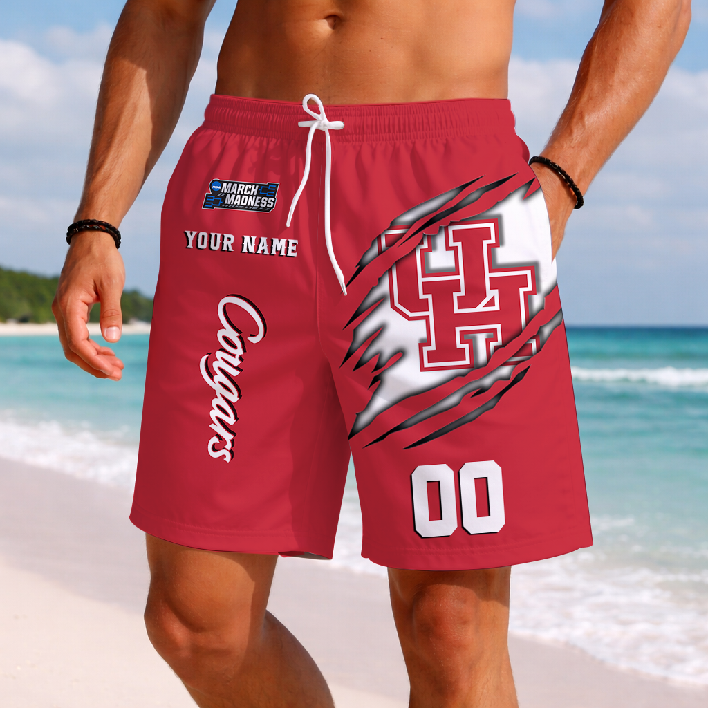 LIMITED DROP - NEW CUSTOMIZED | NCAA MAM26 HOC HO COUGARS SHORT PANTS
