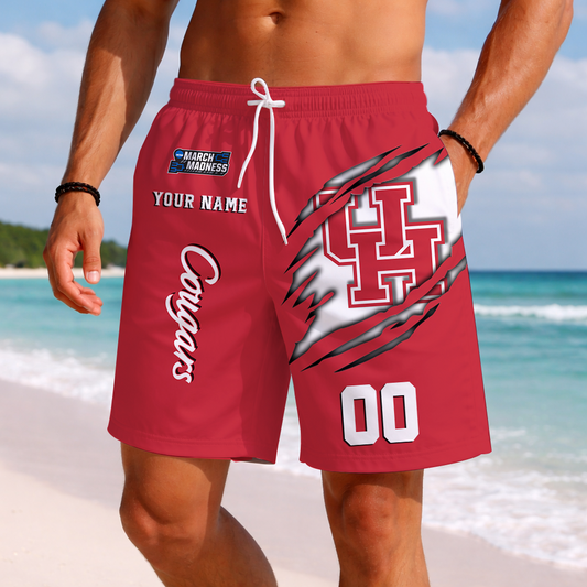 LIMITED DROP - NEW CUSTOMIZED | NCAA MAM26 HOC HO COUGARS SHORT PANTS