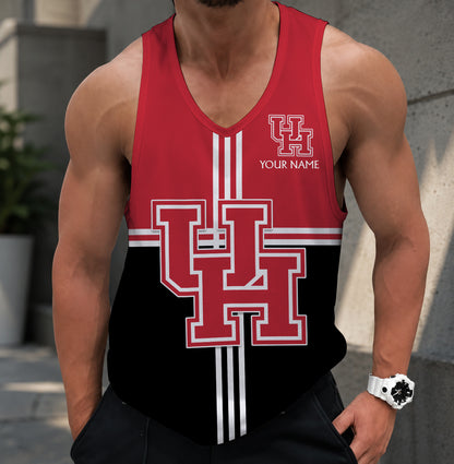 EXCLUSIVE EDTION - NEW CUSTOMIZED NCAA MAM26 HOC HOUSTON COUGARS STRAPPY UNISEX TANK TOP