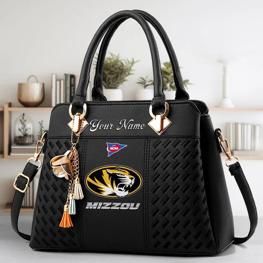 LIMITED EDITION - NEW CUSTOMIZED NCAA FBS26 MST MS TIGERS HANDBAG MULTICOLOR