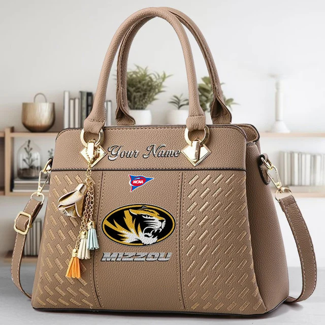 LIMITED EDITION - NEW CUSTOMIZED NCAA FBS26 MST MS TIGERS HANDBAG MULTICOLOR