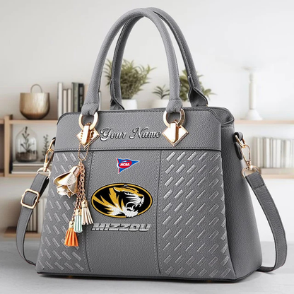 LIMITED EDITION - NEW CUSTOMIZED NCAA FBS26 MST MS TIGERS HANDBAG MULTICOLOR