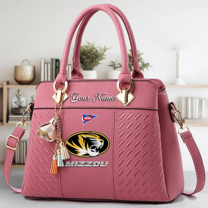 LIMITED EDITION - NEW CUSTOMIZED NCAA FBS26 MST MS TIGERS HANDBAG MULTICOLOR