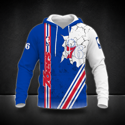 FINAL SALE - NEW CUSTOMIZED NBA26 P76 PHILADELPHIA 76ERS T-SHIRT, POLO SHIRT, ZIP POLO SHIRT, SWEATSHIRT, HOODIE & ZIP HOODIE