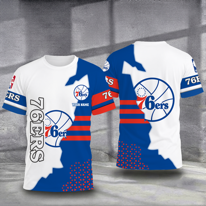 FINAL SALE - NEW CUSTOMIZED NBA26 P76 PHILADELPHIA 76ERS T-SHIRT, POLO SHIRT, ZIP POLO SHIRT, SWEATSHIRT, HOODIE & ZIP HOODIE