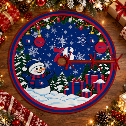 [FAN FAVORITE] NEW CUSTOMIZED NBA26 P76 PHILADELPHIA 76ERS CHRISTMAS TREE SKIRT