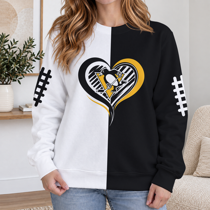 LIMITED EDITION - NEW CUSTOMIZED NHL26 PBP PITTSBURGH PENGUINS RIBBED HOODIE & SWEATSHIRT